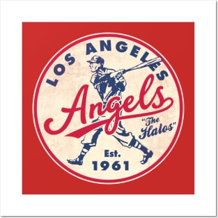 Old Style Los Angeles Angels by Buck Tee Posters and Art